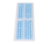 Bewinner 132 Key Russian Keycaps, OEM Profile ABS Keycaps for Mechanical Keyboards, Compatible with 61 64 68 84 87 104 108 Key Layouts (Blue)
