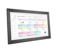 Bewinner 15.6 Inch Digital Calendar Chore Chart, 1920 ×1080 Full HD Interactive Touchscreen, Smart Family Planner, Digital Calendar Wall and Desk Mountable for Seamless Scheduling (GB Plug)