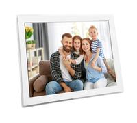 Bewinner 15 Inch WiFi Digital Picture Frame, 1024x768 FHD Touch Screen, Auto Rotate Wall Mountable Photo Frame Electronic, 32GB Memory, Share Via Frameo App (UK Plug)