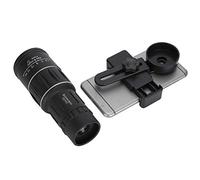 Bewinner 16X Phone Lens Monocular Telescope Zoom HD Lens - Waterproof and Fog Proof, Portable and to Use - with a Phone Holder,Make Smart Phone Taking Clearer Photos