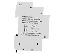 Bewinner 1P Rail Intelligent Timing Switch TM610C High Accuracy Time Switch for Street Light Factory Advertising Sign Light DIN Rail 15 Min Interval ON-AUTOMATIC