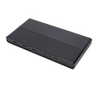 Bewinner 1x4 HDMI Splitter 4K 60Hz 1 in 4 Out, 4 Way Multi Monitor Splitter with Metal Housing Extended Range for Business Presentations, Home Theater, Dual Monitor Setup