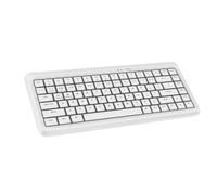 Bewinner 2.4G Wireless Keyboard, 75% 84 Keys Full Size Keyboards with Numeric Keypad, Silent Ultra Slim Keyboard for Computer Desktop PC Laptop (White)