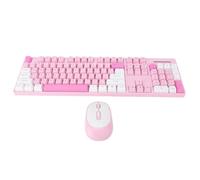 Bewinner 2.4G Wireless Keyboard and Mouse Combo, Ergonomic 104 Keys Plug and Play for PC Computer, Office & Home Use, 10m Range (Type 1)