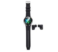 Bewinner 2 in 1 Smart Watch with Bluetooth Earbuds, Thin Metal Case, IP67 Dust and Rainproof, NFC Function, Weather Forecast, Compatible with 4.4 and Above