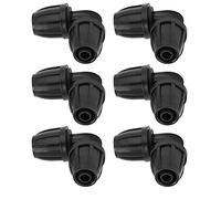 Bewinner 20 Pack 8/11mm Elbow Lock Garden Hose Connector Adapter, Drip Irrigation Fittings ABS, Push Connect Barb Fitting for 1/2 Inch Hose Greenhouse Watering