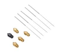 Bewinner 20 Pcs Brass 3D Printer Nozzle Kit, 0.2-0.8 Mm with Needles