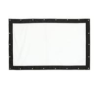 Bewinner 200 Inch 16:9 Outdoor Projector Screen, Wall Mount Movie Projection Screen for Camping & Outdoor, Portable Canvas Film with 4-Side Black Borders, Great for School and