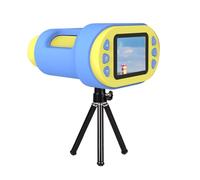 Bewinner 200X Handheld Microscope for Kids, 4K 2.0" Screen Rechargeable Mini Pocket Digital Microscopes, Small Electronic Telescope with Tripod (Blue)