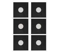 Bewinner 20pcs Matte Black Record Kraft Paper Jackets for 12 Inch LPs, Anti-Static Sleeves with Die Cut Center Hole for Easy Label Viewing