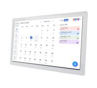 Bewinner 21.5 Inch Smart Family Planner Touchscreen Calendar, WiFi Digital Scheduler With Chore Chart Meal Planning Photo Frame App Wall Mount Or Desktop Display (UK Plug)
