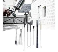 Bewinner 21Pcs Airbrush Cleaning Kit, Spray Tools Cleaner Set with Brushes & Needles - Hardware Accessory Hand Tool for Airbrush, Tattoo Equipment, Nozzle Parts, Portable Dry Paint Clog