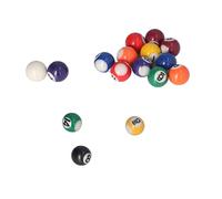 Bewinner 25mm Mini Billiard Ball Set, 16 Complete Balls Style Resin Pool Table Balls for Kids & Adults, Lightweight Accessories for Game Room Bar