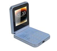 Bewinner 2G Unlocked Flip Phone for Seniors, Big Button Cellphone with 4 SIM Cards Standby, 2.6inch Screen, GSM Unlocked Flip Mobile Phone 1400mAh (Blue)