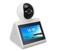 Bewinner 2K Security Camera with HD Screen, 2 Way Video Calling Smart Camera, Pet Camera with Speaker, Indoor Home Nanny Camera, Dog Camera, Baby Camera with Clock, AI Voice