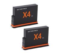 Bewinner 2pcs 2050mAh Camera Battery Replacement for X4 Air with Storage Case, Low Temperature -20°C Performance, 7.97Wh Lithium Ion Battery