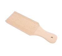 Bewinner 2pcs Wooden Gnocchi Boards, Butter Paddles for Homemade Pasta, Handcrafted Solid Wood Pasta Shaper Tools with Deep Grooves and Hanging Straps