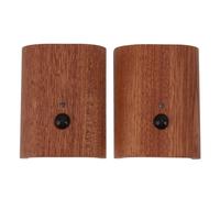 Bewinner 2Pcs Wooden Motion Sensor Night Light, Intelligent Linkage Magnetic Wall LED Light, USB Rechargeable Hallway Stairway Night with Dual Sensing Mode Up and Down, 360°