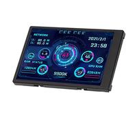 Bewinner 3.5 Inch IPS USB Mini Screen for PC CPU Monitor, CPU RAM HDD Data Temperature Display 360 Degree Rotation Type C Sub Screen