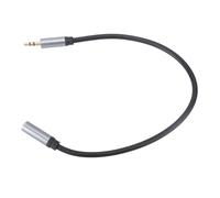 Bewinner 3.5 Mm Headphones Extension Cord Premium Sounds Shaken Design for MP3 Players and Smartphone Users PVC, Zinc Alloy 30cm