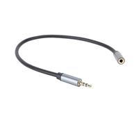 Bewinner 3.5mm Headphone Extension Cord, 3.5mm Male to Female Aux Cable Gold Plated Audio Jack Extender for MP3 Player Smartphone Tablet with PVC Zinc Alloy Material 30cm/11.8in