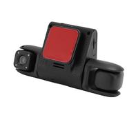 Bewinner 3 Channel Dash Cam, 1080P + 720P + 480P Front Inside Rear Three Way Triple Car Dash Camera, 2 Inch LCD Display, 32 GB Card Included, Loop Recording, Night Vision
