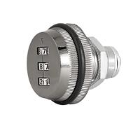 Bewinner 3-Digit Mechanical Code Lock Zinc Alloy Cabinet Lock for Mailbox Locker Shoe Cabinet, Password 20mm 30mm, No Key Required, Easy Install Black Ruthenium (20mm)