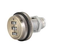 Bewinner 3-Digit Mechanical Code Lock Zinc Alloy Cabinet Lock for Mailbox Locker Shoe Cabinet, Password 20mm 30mm, No Key Required, Easy Install Black Ruthenium (30mm)