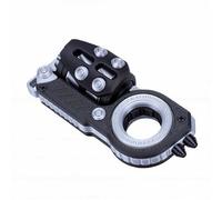 Bewinner 3 in 1 Slider Fidget Toy, Multifunctional Push Pull Slider Fingertip Toy with Auditory Tactile Feedback, Pocket Sized Ratchet Fidget for Office Outdoor Stress Relief, Lanyard (Silver Black)