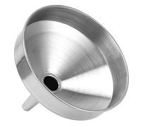 Bewinner 304 Stainless Steel Funnel for Kitchen, Thickened Large Pouring Funnel with 1.2cm Wide Mouth, Heavy Duty Liquid & Dry Ingredient, Dishwasher Safe, Easy to Hang, Silver, 15cm (15cm)