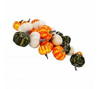 Bewinner 30pcs Foam Pumpkins, Artificial Pumpkins Fall Decor with Realistic Texture and Plastic Stems for Thanksgiving Harvest Home Table Centerpiece Decorations, Mixed Colors Yellow (Mixed Colors)