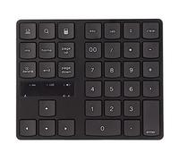 Bewinner 35 Keys Wireless Numeric Keypad, 2.4G Ergonomic One Handed Gaming Keyboard with Silent Rapid Rebound, Mini USB Number Pad for Home Office Laptop PC Mac