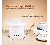 Bewinner 360 Degree PIR Motion Sensor Light Switch Indoor Ceiling | Infrared Detector, Automatic Day Night Mode, , Anti Theft Deterrent, Easy Installation