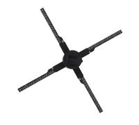 Bewinner 3D Holographic Fan, 17.7 Inch 3D Hologram Display LED Fan Projector with Resolution WiFi App Control for Android IOS PC (UK Plug)