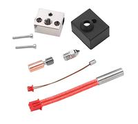 Bewinner 3D Printer Hotend Print Head Extruder Kit, Extruder Upgrade Heater Block Kit, Bimetal Heating Block Throat Tube Heater Nozzle Parts for Ender 3 S1 24V 40W 300℃