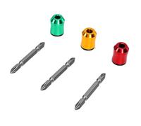 Bewinner 3PCS Bit Magnetic Ring Set Universal Arrow Storage Case Screwdriver Head Magnetic Rings for Power Drills, Strong Screw Ring for Hex Bits Impact Wrench, Red Yellow Green 65mm (Red Yellow