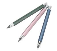Bewinner 3Pcs Mechanical Carpenter Pencil 5.6mm Scribing Tool Set Kit Built-in Sharpener, Automatic Graphite Pencil for Woodworking, Marking, Drawing, School Office Supplies, Blue Pink (Blue Pink