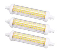 Bewinner 3PCS R7S LED Tube 118mm 2500LM 25W, Ceramic LED Light Bulb Replacement for Courtyard Workshop, Non-Flickering Warm White 2700K-3100K Plug and Play (Warm White 2700K-3000K)