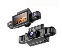 Bewinner 4 Channel Dash Cam, 1440P + 1080P + 480P Front Inside Rear Left Right 4 Way Triple Car Dash Camera, 3 Inch LCD Display, 64GB Card Included, WiFi Connectivity