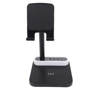 Bewinner 4-in-1 Wireless Charging Station with Night Light, 15W Fast Charger Stand for Phones & Tablets, Compact Phone Holder for Home & Office