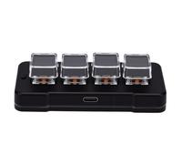 Bewinner 4 Key Macro Keyboard Programmable Mechanical Keypad One Handed Shortcut Pad (Black)