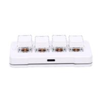 Bewinner 4 Key Macro Keyboard Programmable Mechanical Keypad One Handed Shortcut Pad (White)