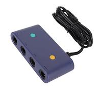 Bewinner 4 Port Controller Adapter - USB Wired Plug and Play Converter compatible with switch, PC & Laptop, for Classic Controllers, Delivers Smooth Responsive Gaming Experience