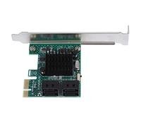 Bewinner 4-Port PCIE to SATA 3.0 Expansion Controller Card Adapter 6G SATA 3.0 Expansion Card PCI Express Expansion Card PCIe Card for Windows XP/2003/Vista/Win7/Win8/Win10