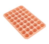 Bewinner 40 Grids Silicone Ice Cube Tray with Lid, BPA Free Flexible Mould for Ice Maker, DIY Cream Pudding Chocolate Mousse Storage, Orange (Sunset Orange)