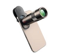 Bewinner 400mm Professional Fixed Focus Lens, HD Zoom Telescope with DSLR Level Telephoto Experience for Wildlife Sports Events, Compatible with 17 16 15 Pro Max Phones