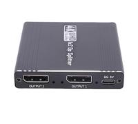 Bewinner 4K 144Hz Displayport Splitter, Displayport 1.4 Splitter 1 In 2 Ou, MST Mode And Splitter Mode, 1X2 Support MST Mirror Extended Mode Display Port Adapter for PC Computer