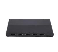 Bewinner 4K 60Hz HDMI Splitter 1x4, 4 Port Hub Multiplier for Business Conference, Home Theater, Supports 3D, 600MHz Bandwidth, 15M Extended Range, Metal Housing