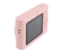 Bewinner 4K Digital Camera 48MP for Travel Photography, Micro SLR Camera with 16X Digital Zoom, Autofocus, 2.4 Inch TFT Screen, Portable Compact for Vlogging, White (Pink)