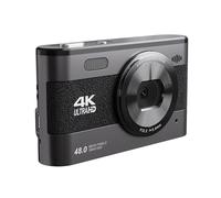 Bewinner 4K Digital Camera for Photography, 48MP Vlogging Camera with 3" Screen, LED Fill Light, 18x Zoom Retro Compact Travel Video Cameras for Beginner (Black)